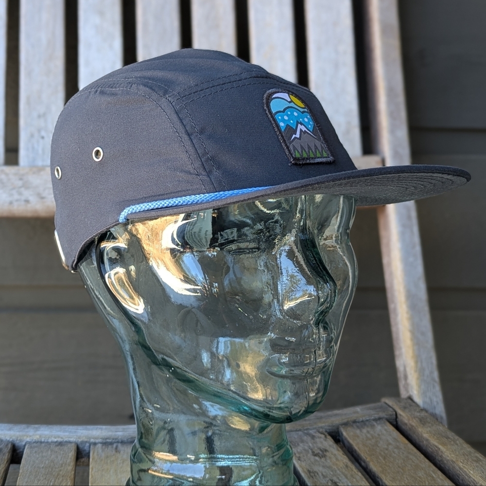 Subaru Camper Mountain Patch 5 Panel Hat Charcoal Gray Unisex Adjustable